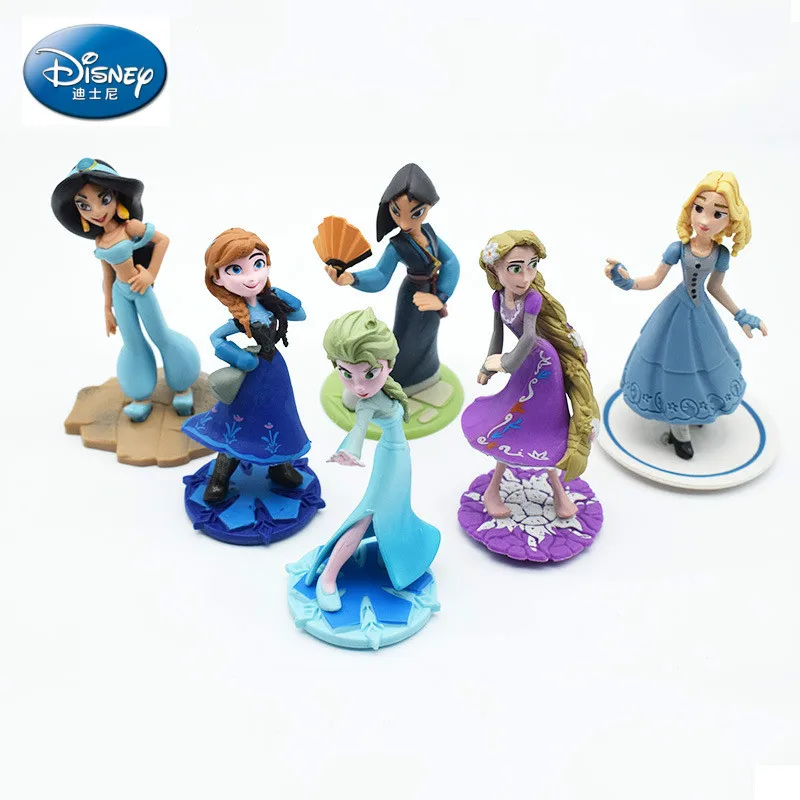 6 шт./компл. Кукла Принцесса Анна Эльза Disney Холодное приключение декоративная