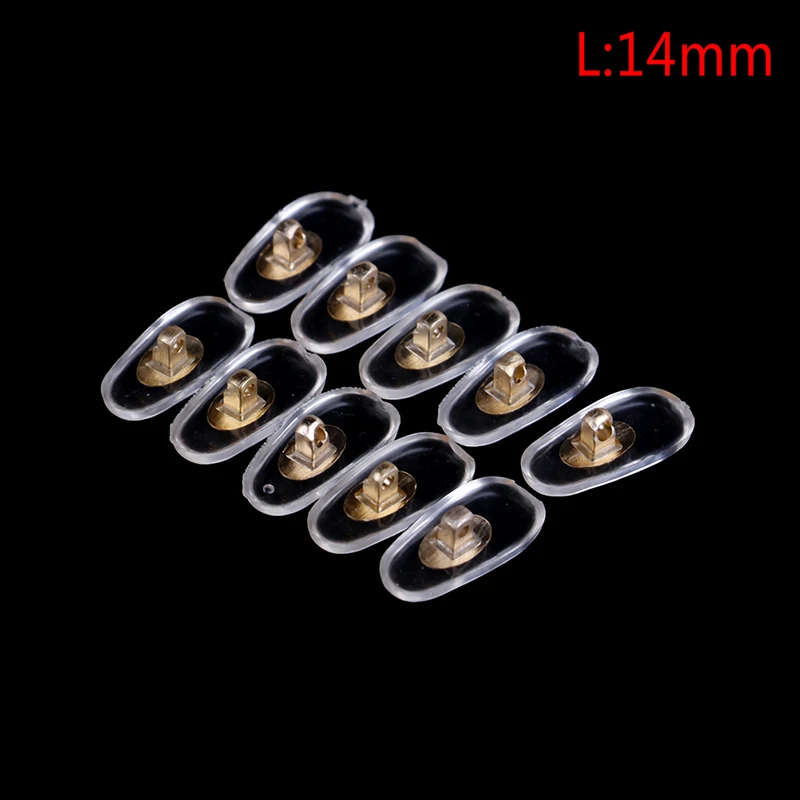 

5 Pairs S/L Size Nose Pads Brace Support Silicone Screw On For Glasses Sunglasses Support Nose Pad Eyewear Accessories