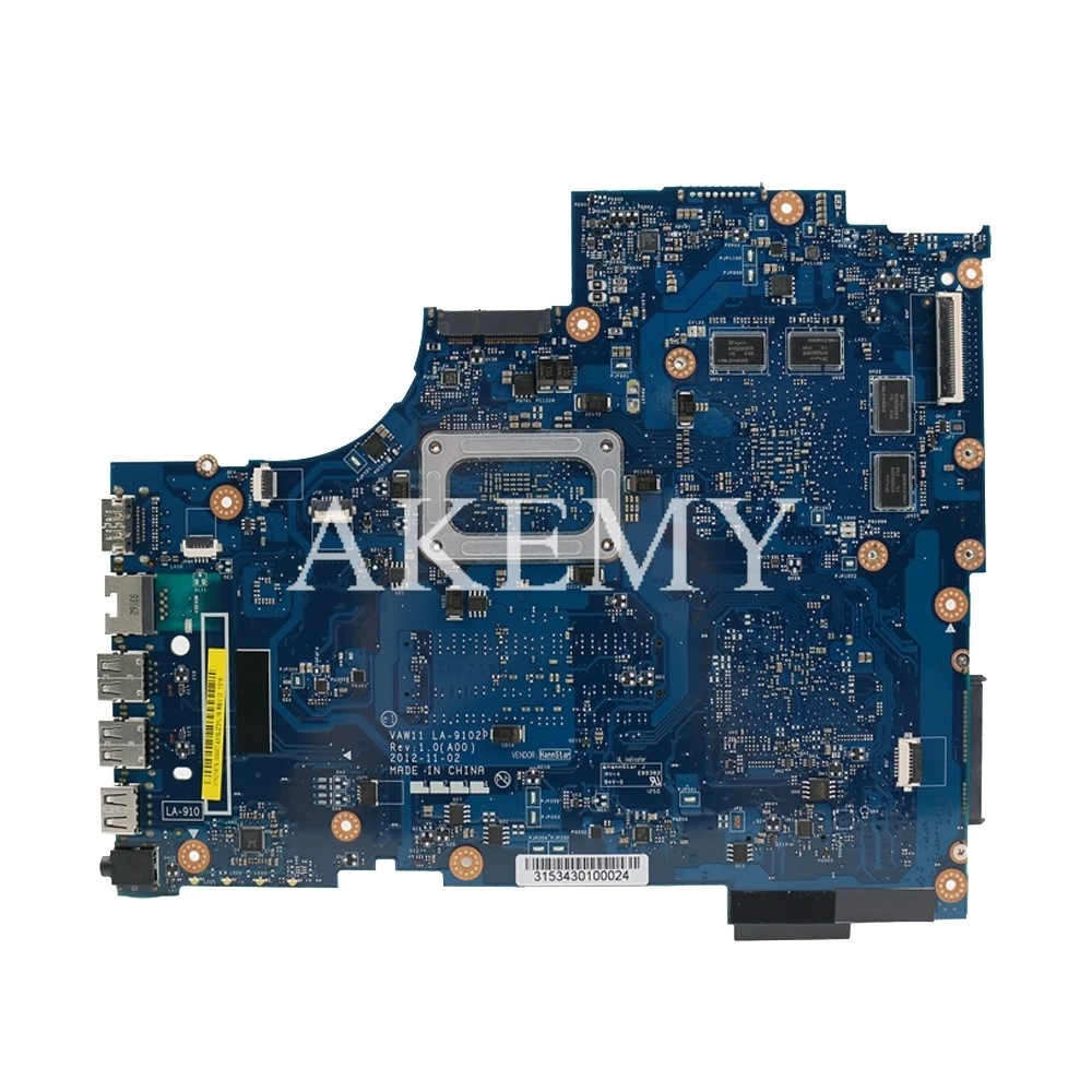 CN-0C2GJ2 0C2GJ2 C2GJ2 для For DELL INSPIRON 3721 5721 Материнская плата ноутбука VAW11 LA-9102P REV: 1 0 (A00) I5-3337U