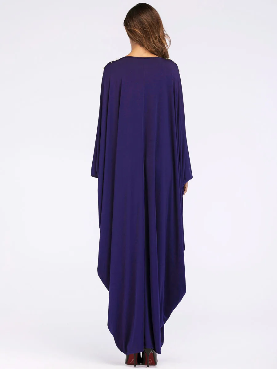 Мусульманское платье женское модное простое марокканский кафтан абайя турецкое