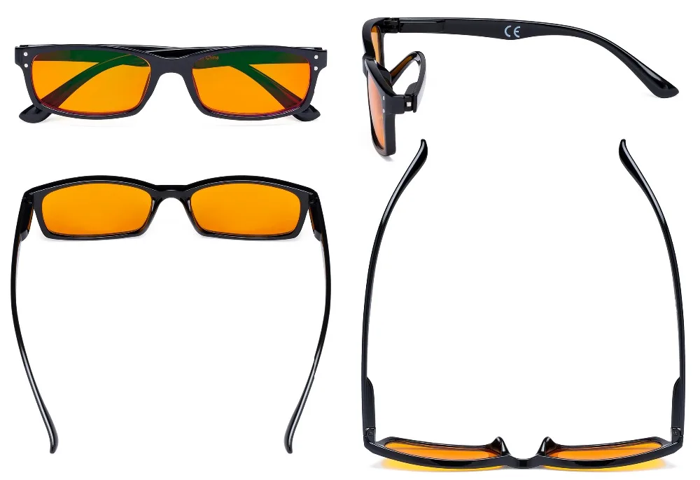 DS103 Eyekepper компьютерные очки синий светильник Блокировка с оранжевым тонированным фильтром объектив для сна