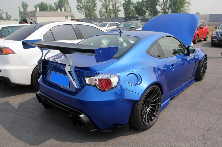 Автомобильный Стайлинг Неокрашенный Черный Стеклопластик GT 86 BRZ спойлер на