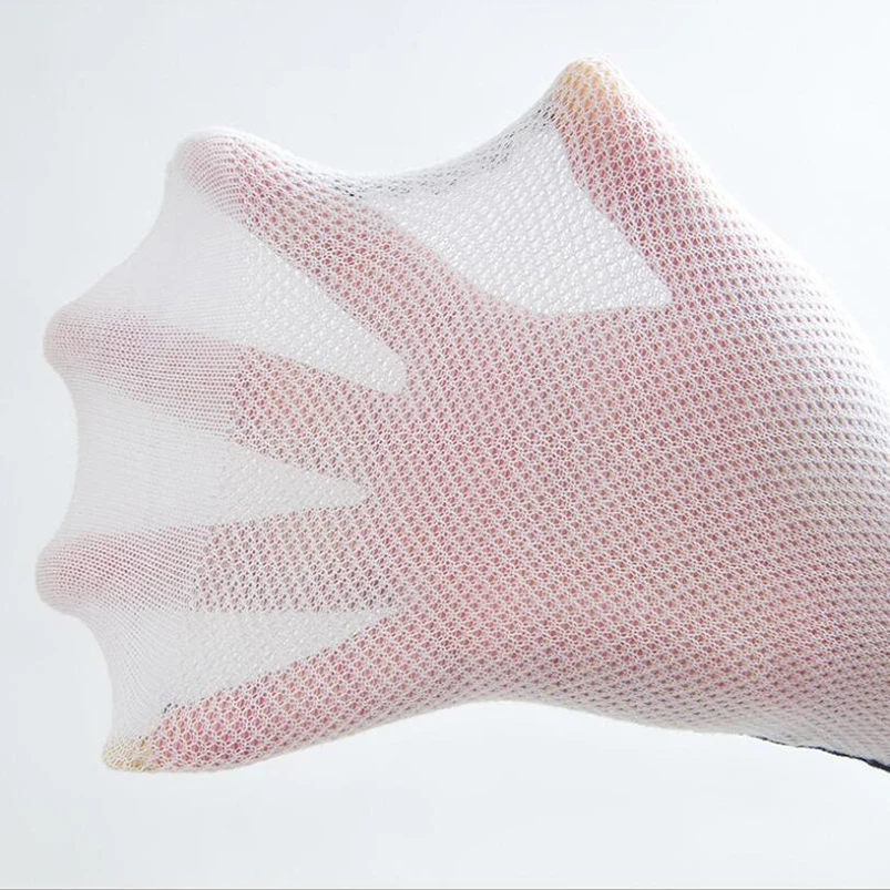 Calcetines suaves y transpirables para ni&ntilde;as, medias de tubo de malla c&oacute;modas hasta la rodilla, medias largas deportivas para ni&ntilde;os-5