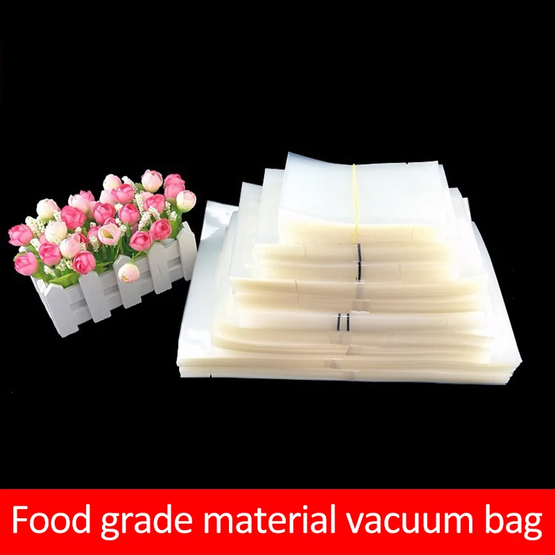 

100PCS Vacuum Packing Bag Durable Plastic Fresh-keeping Bag Food Storage Vacuum Bags For Household Kitchen Storage Accessories