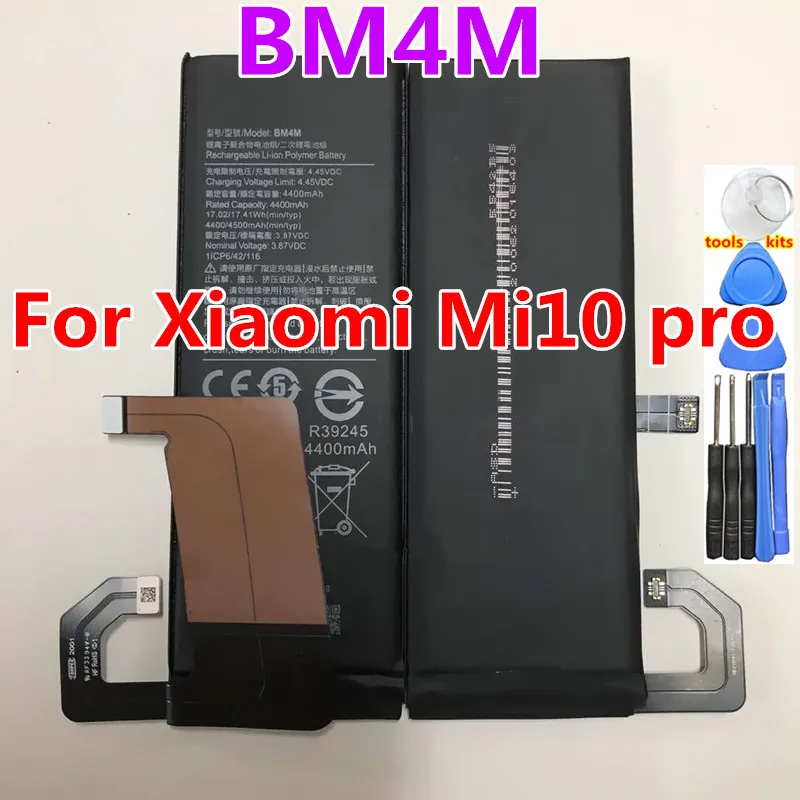 

Original High Quality Battery BM4M BM4N For Xiaomi Mi 10 Pro 5G Xiaomi 10Pro Mi10 5G Genuine Phone Battery 3900mAh