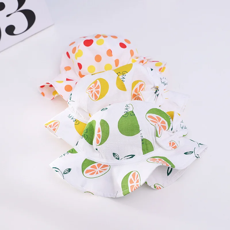 

Outdoor Cute Newborn Baby Sun Hat Spring Heart Print Boy Girl Hat Kids Bucket Hat Children's Panama Hat Baby Beach Caps Beanie