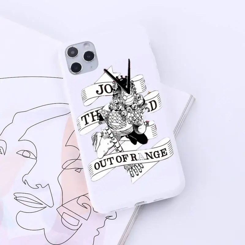 

Japan JoJo's Bizarre Adventure Phone Case Candy Color for iPhone 6 7 8 11 12 s mini pro X XS XR MAX Plus