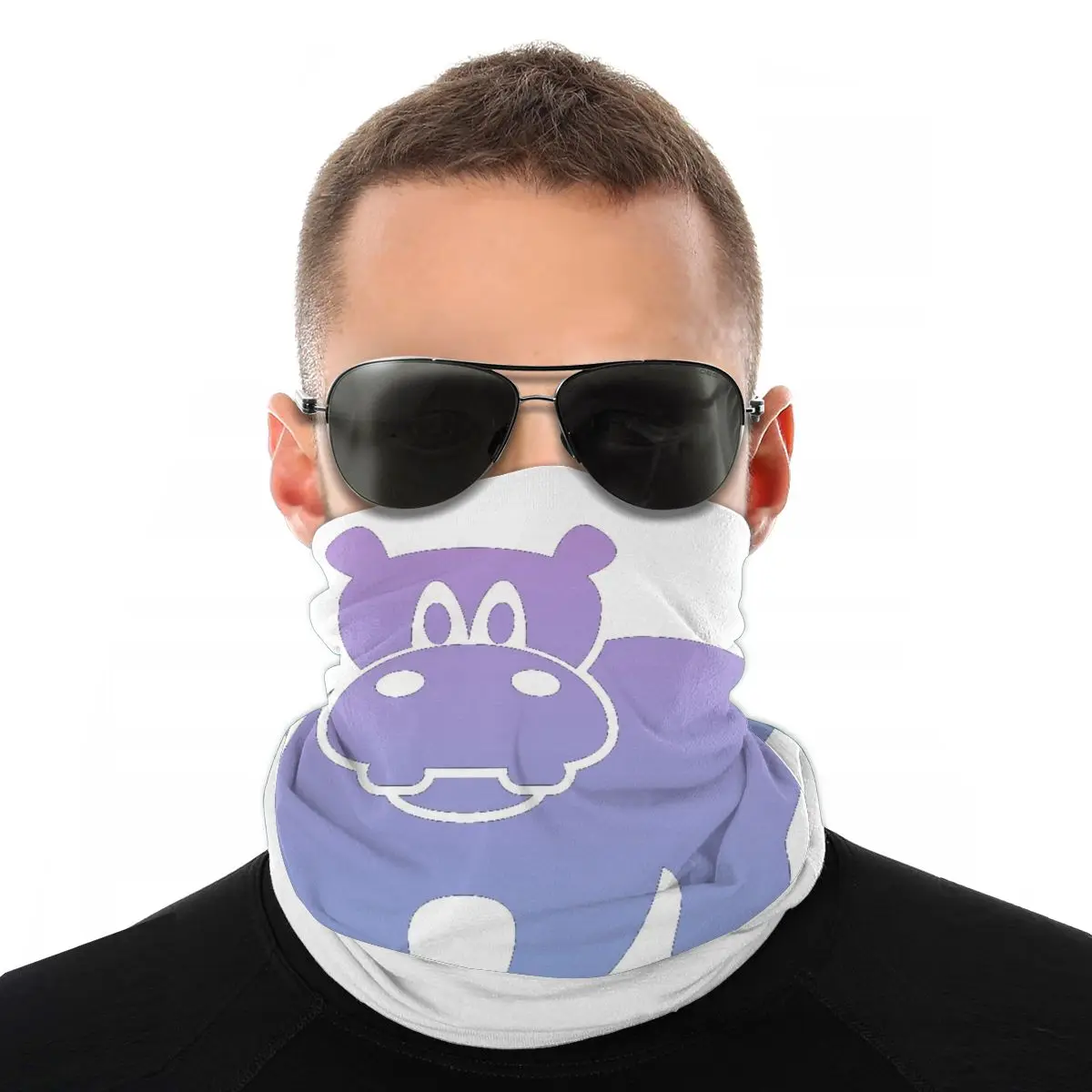 Градиентные шарфы в стиле бегемота маска на шею и лицо унисекс шарф труба