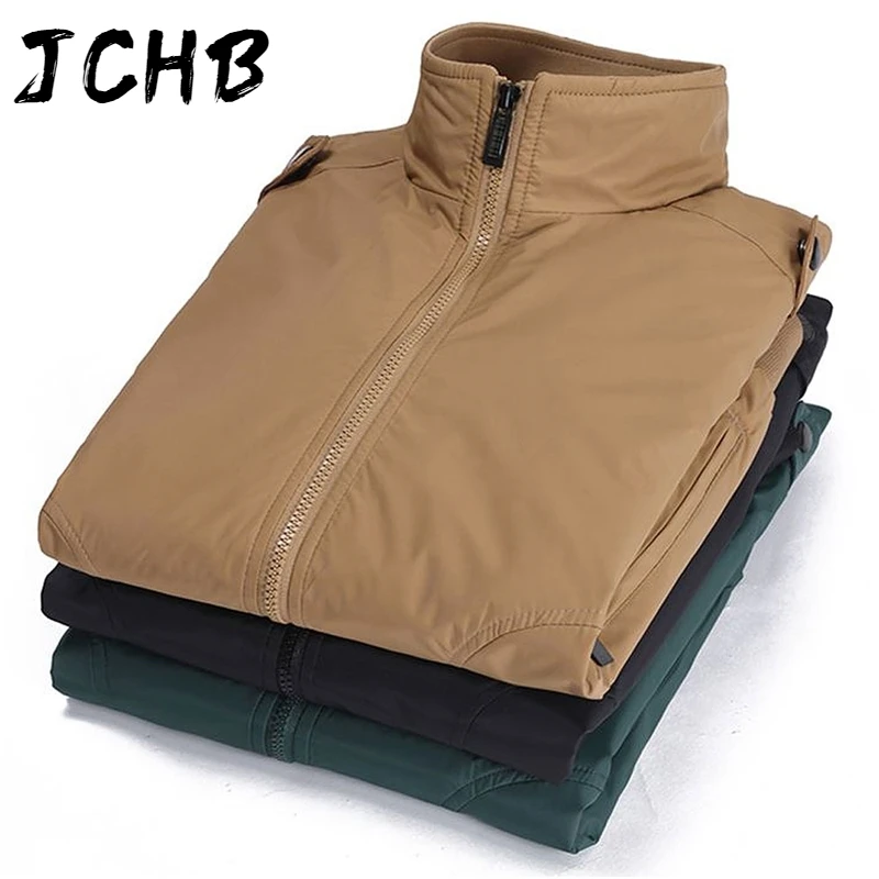 

Casual 2021 Stand Collar Zipper Coats men's casual jackets slim fit water proof coat for Men Thin Solid Jacket King size 4XL
