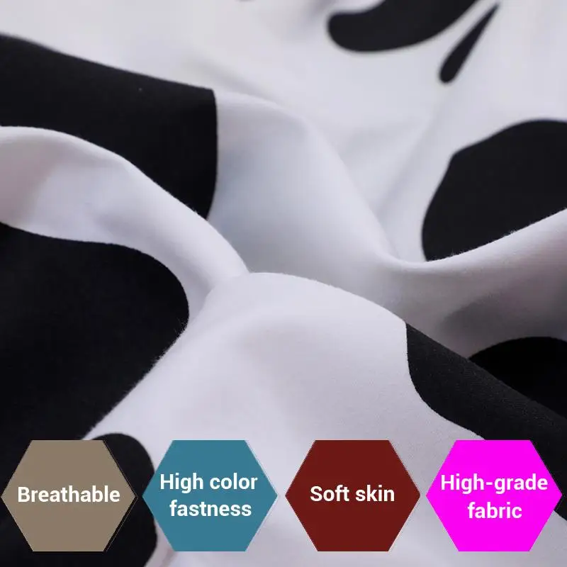 Комплект постельного белья из 50 предметов пододеяльник черной коровьей