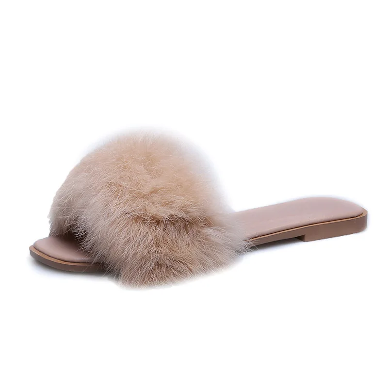 

2021 Casual Open-toe Women Sandals Non-slip Black Hook Loop Platform Sandals Shoe Female Summer Beach Fur Sandalias De Mujer