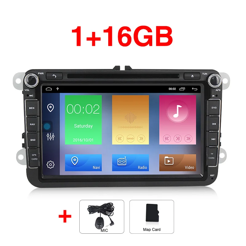 8 дюймов Android 9,1 автомобильный dvd-плеер gps Navi для Volkswagen VW Skoda golf 5 6 touran passat B6 jetta polo tiguan радио FM wifi RDS - Цвет: Car dvd