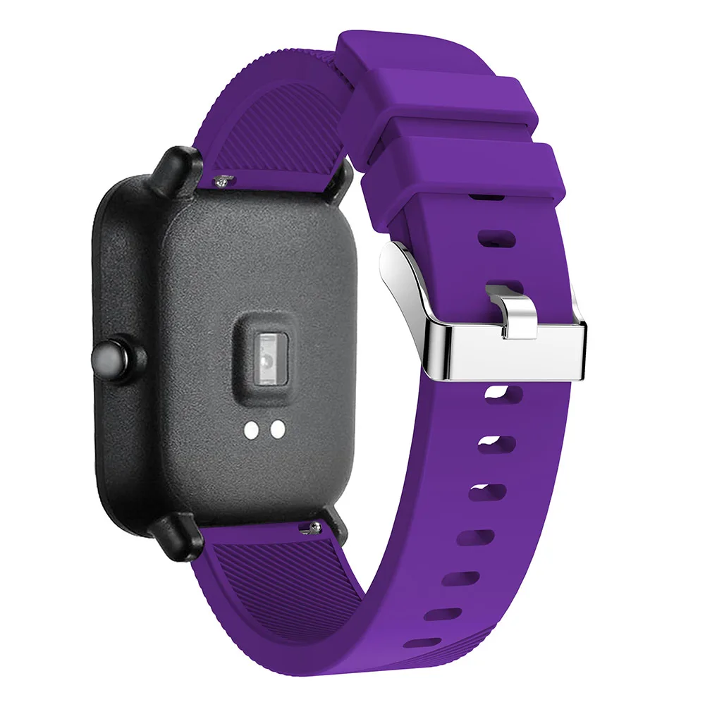 Силиконовый ремешок для часов для Xiaomi Huami Amazfit GTS ремешок для часов Amazfit GTR 42 мм/Bip Lite 20 ММ Спортивный сменный Браслет
