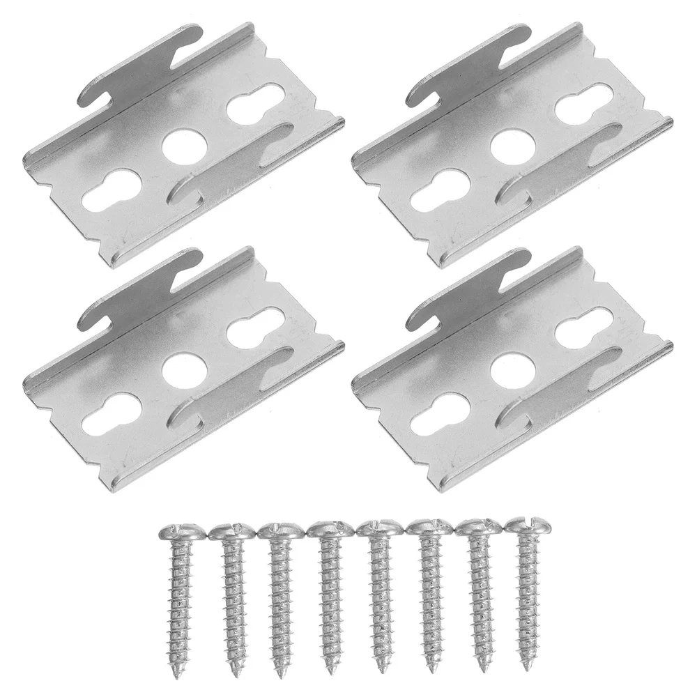 

2 sets Curtain Rod Brackets Curtain Rod Mount Brackets Curtain Accessories