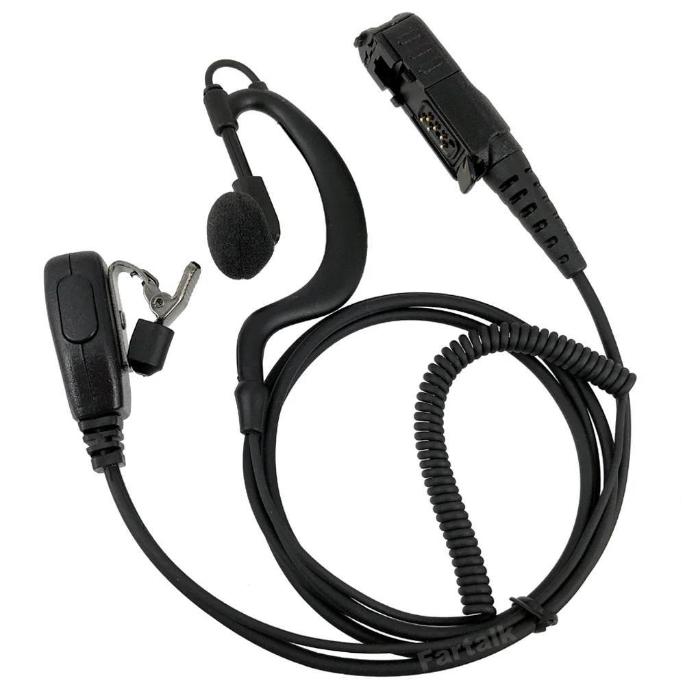 Гарнитура с микрофоном для Motorola Radio DP2400 DP2600 XiR P6600 P6608 P6620 E8600 MTP3150 MTP3500 двухсторонняя
