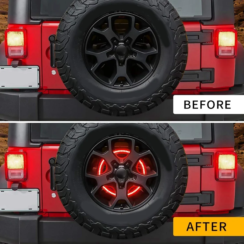 Запасной тормозной светильник для шин колес 3-й третий Jeep Wrangler 2007-2017 JK JKU YJ TJ