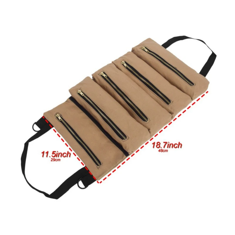 Рулон большой ключи дюймовый стандарт ролл Инструменты сумка для инструментов