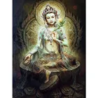 Guanyin bodhisattva DIY алмазная живопись Будда полная Алмазная вышивка Стразы мозаичная живопись