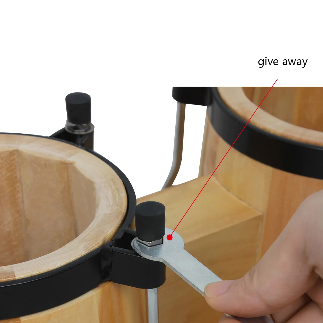 2 шт. овчина барабан кожа на Африканском барабане Бона 6 дюймов 5 диаметр барабана