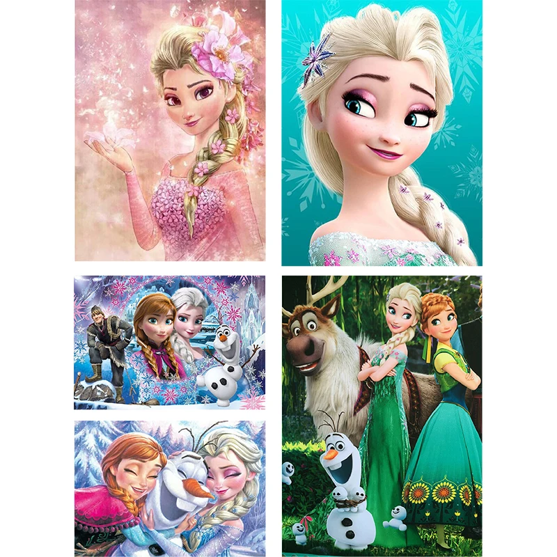 Алмазная картина Анна и Эльза сделай сам 5D алмазная живопись вышивка стразы для