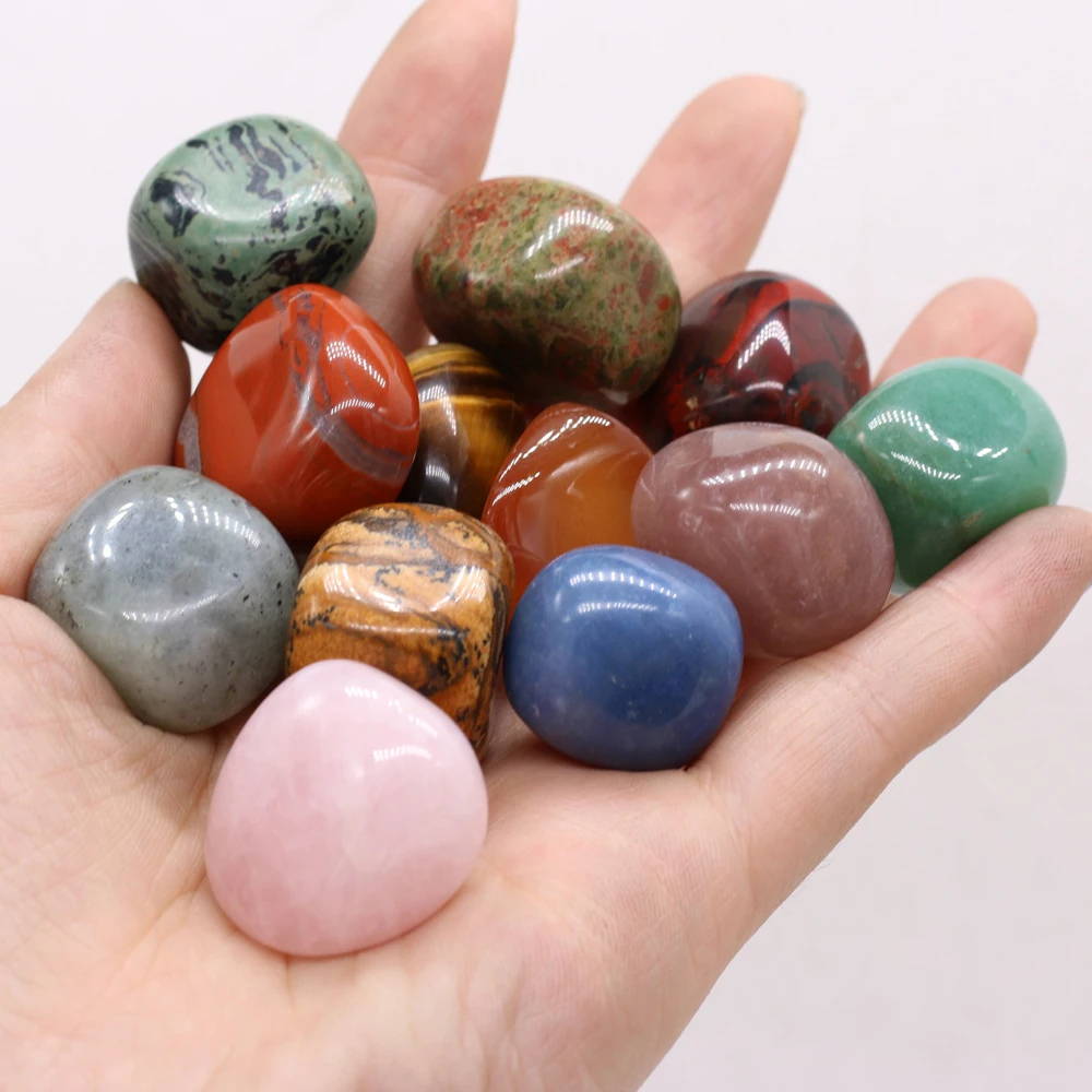 

Natural Semi-precious Unakite Tiger Eye Stone Irregular Shape Loose Beads Non-porous Fish Tank Decoration Massage Decoration 1PC