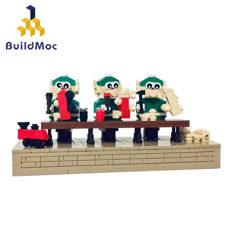 BuildMOC эльфы дракон эльф цех строительные блоки сделай сам развивающие игрушки