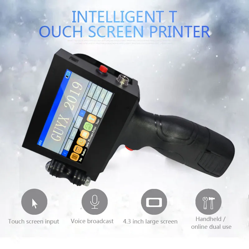 Маленький автоматический интеллектуальный ручной струйный принтер дата