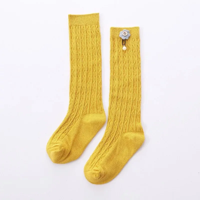 Женские милые детские гольфы для девочек изысканные длинные хлопковые носки