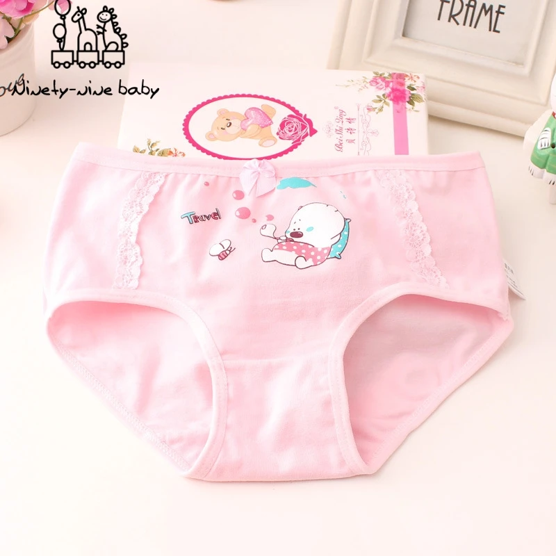 6 шт./упак. трусики для маленьких девочек очаровательное нижнее белье с рисунком