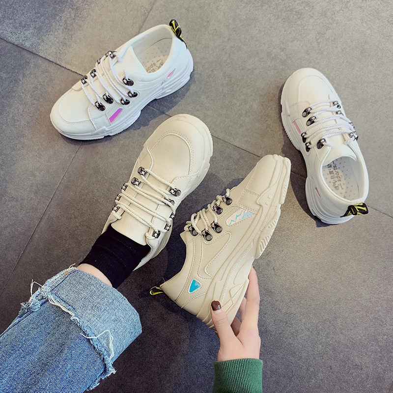 

Весенняя модная обувь с принтом, дышащая женская повседневная обувь с кружевом, женская обувь для ходьбы, женская обувь для тенниса