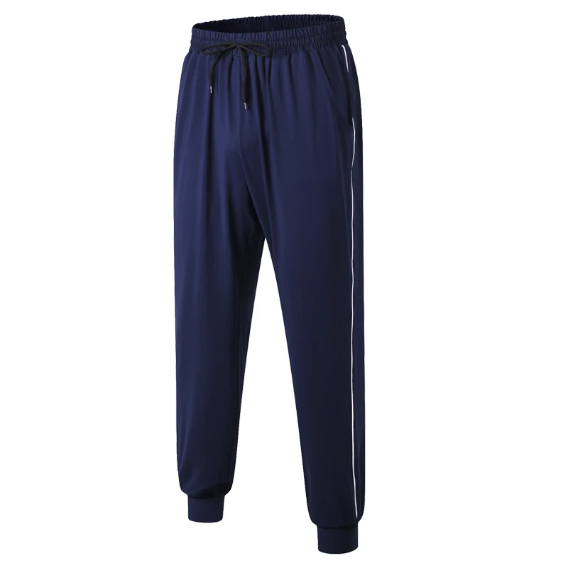 Men's Sweatpants Running Jogging Trousers Loose Type Drawstring Workout Fitness Pants Slim Fit Pencil Strip Line Joggers | Спорт и