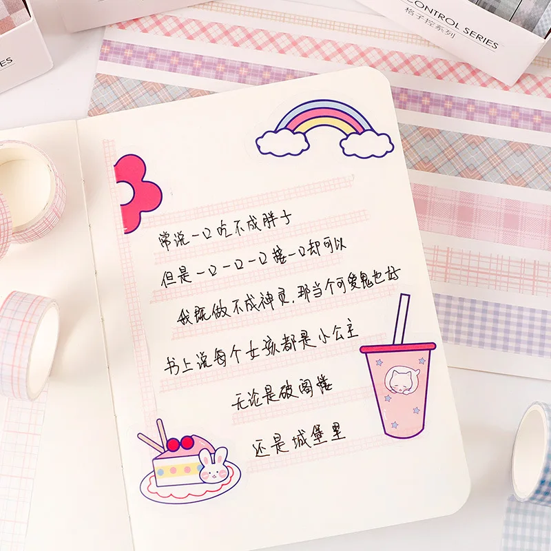 JIANWU 6 шт./компл. пасторальная сетка управления серии васи лента комбинация милые