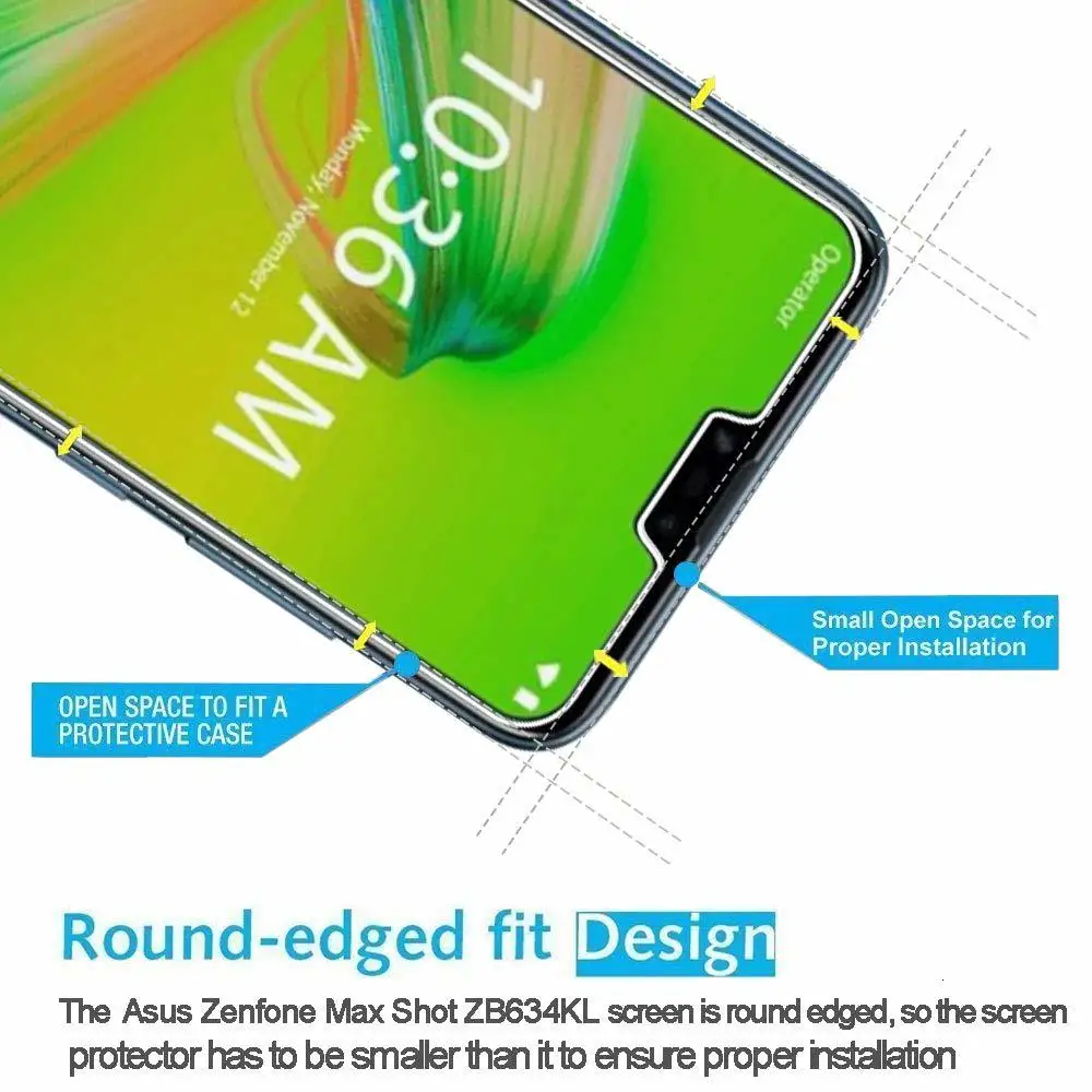 2 шт ASUS Zenfone Max M2 ZB633KL 2.5D 9H закаленное стекло для Asus ZenFone Pro ZB631KL Защитная пленка