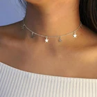 Mveifol простой звезда кулон ожерелье в богемном стиле с геометрическим колье для женщин, изготовлено вручную короткая цепочка на ключицы модное ювелирное изделие, подарок