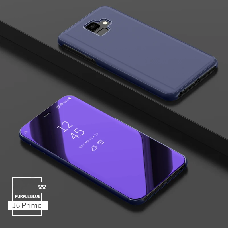 Умный зеркальный флип-чехол для телефона samsung Galaxy J2 Pro J3 J4 J6 J7 J8 Prime Core Max NXT Plus DOU Pro J3 J5 J7