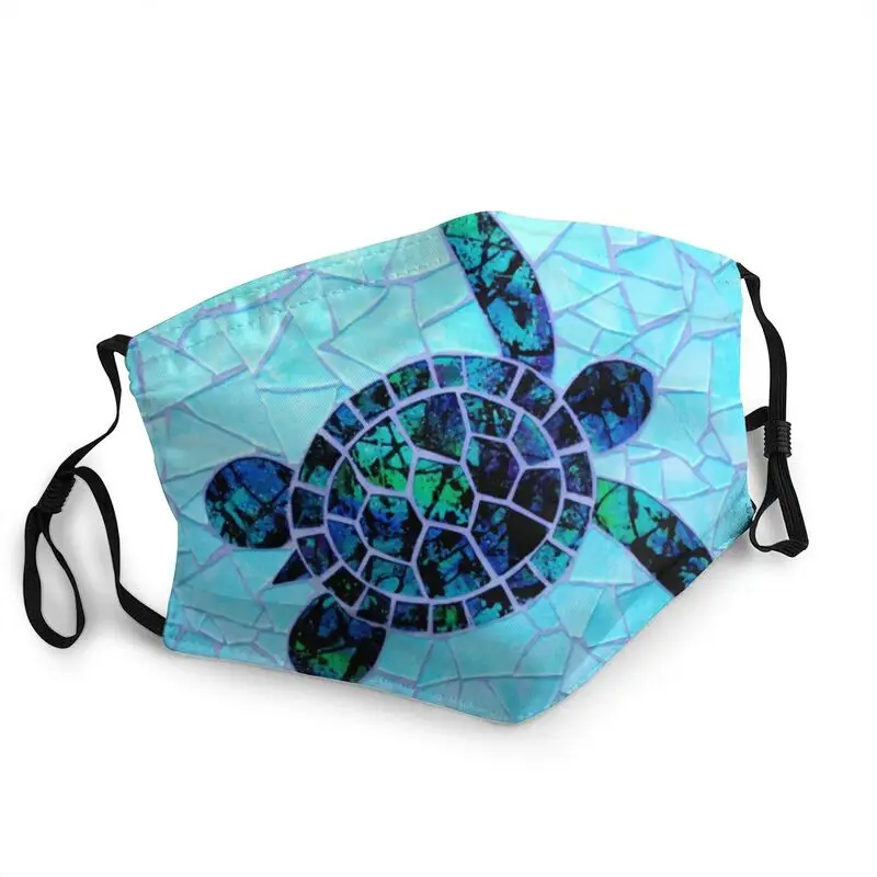 

Honu морская черепаха, неодноразовая унисекс маска для лица для взрослых, морские животные, защита от пыли и смога, респиратор, маска для рта