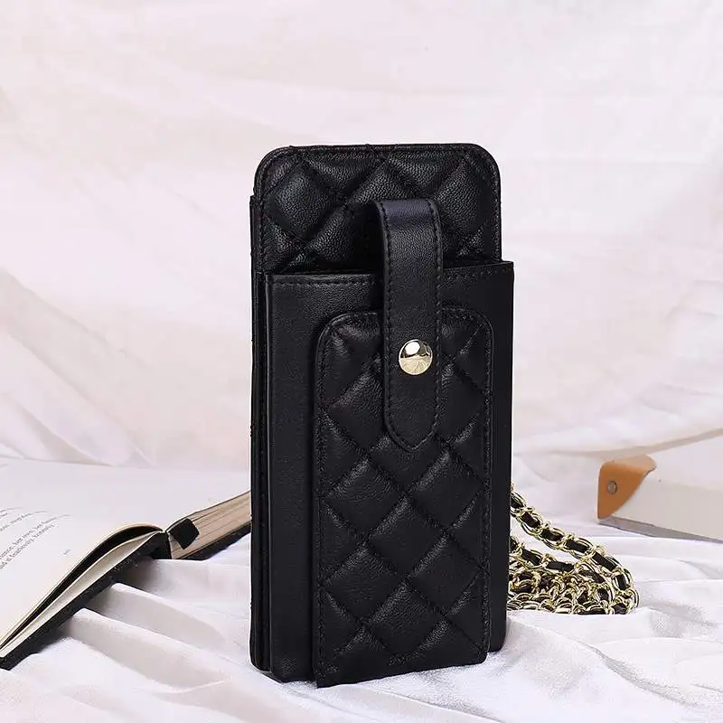 womens diagonal cross leather sheepskin bags 2022 new small mobile phone bag fashion genuine leather brand rhombus shoulder bag free global shipping