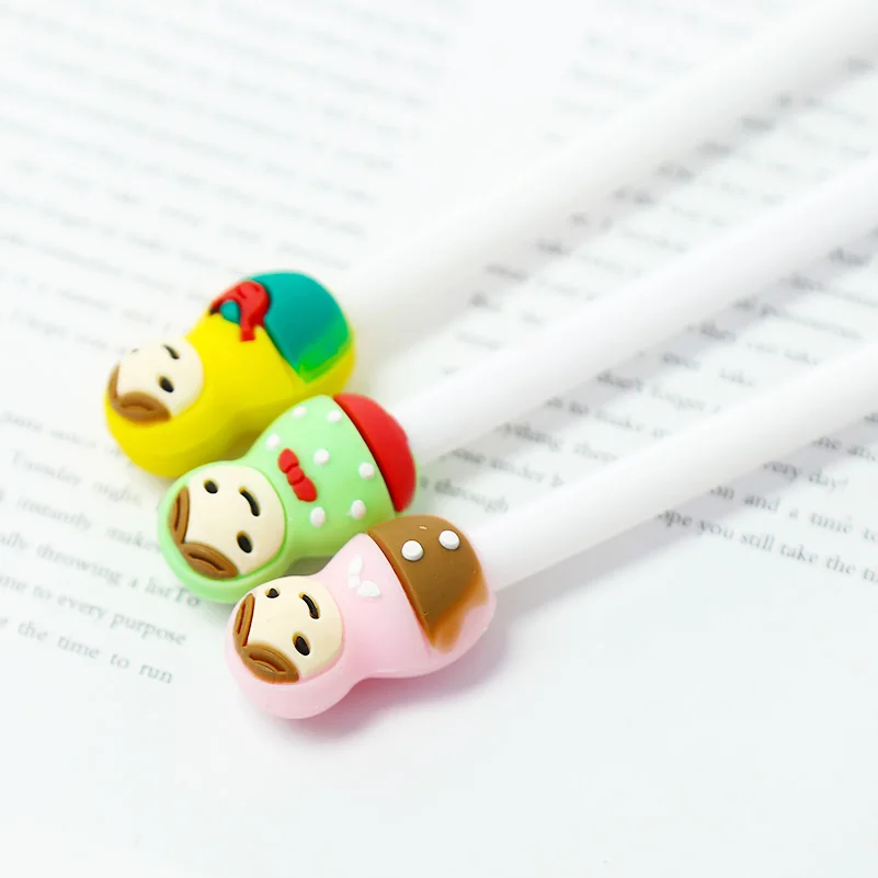 Корейская милая кукла гелевые ручки мультфильм кимоно Kawaii русский цветной ручка