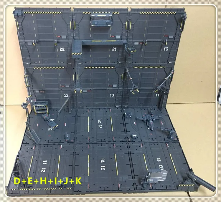 CG Универсальный ангар гараж фронтальная база сцены для Bandai Gundam комбинация DC010