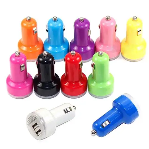

Автомобильное зарядное устройство с двумя USB-портами, 5 В, 2,1 а/1 А