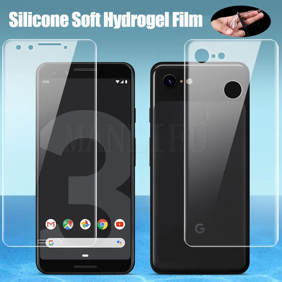 Гидрогель пленка ТПУ Экран протектор для Google Pixel 5 4A 5G Защитная пикселей 4XL 3 3XL 2 2XL 3a