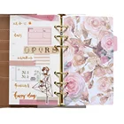 5 листов бумаги индексный разделитель A5 A6 Симпатичные 6 отверстий для блокнота, планировщика, блокнота, канцелярских принадлежностей, блокнота, бумажные аксессуары, блокнот Vl18