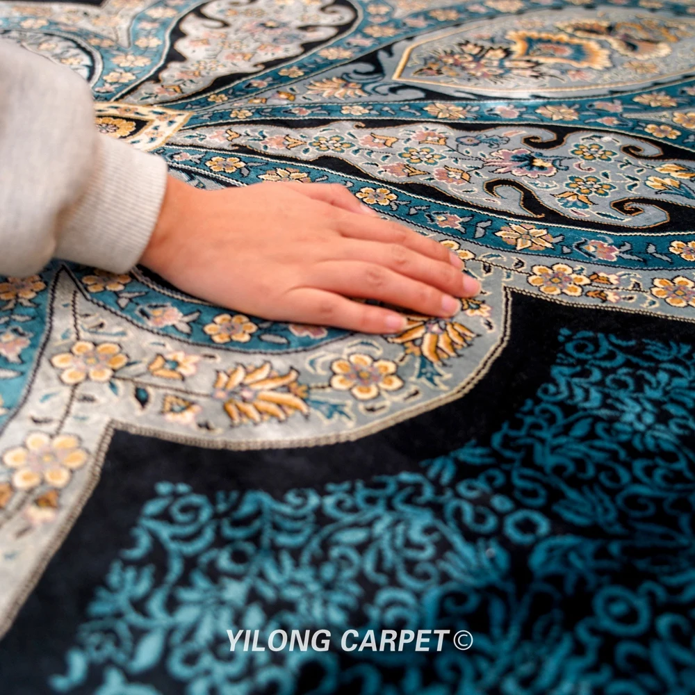 YILONG 6 'x 9' изысканные шелковые коврики ручной работы магазин ковров