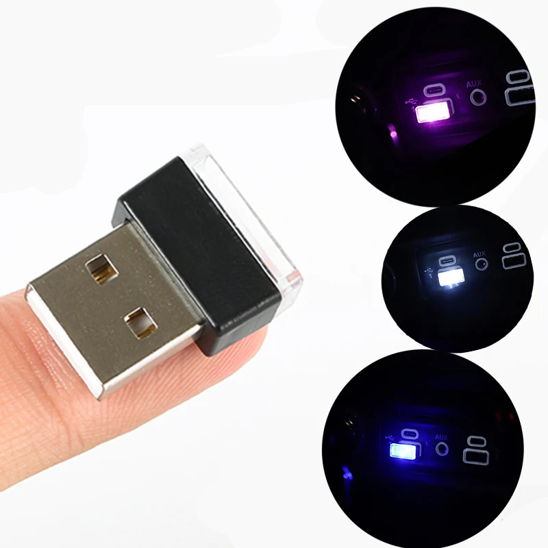 Миниатюрный светодиодный автомобильный неоновый интерьерный светильник с USB для Honda CRV Accord Odeysey Crosstour FIT Jazz City