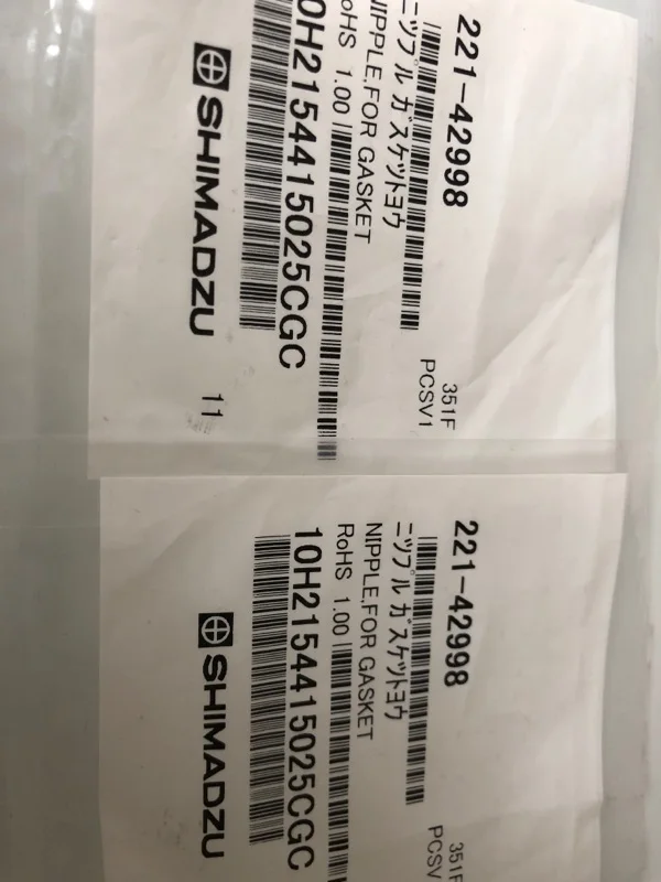 Газофазные аксессуары Shimadzu 221-42998 используются в колонном термостате прокладке