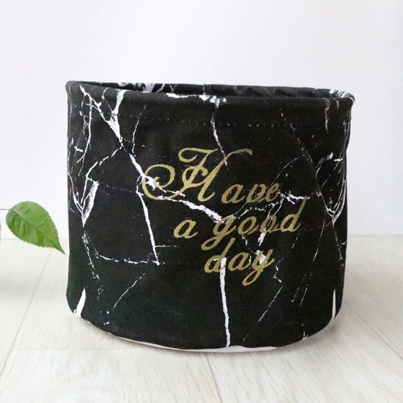 Cotton Linen Desktop Storage Basket Mini Cute Jewelry Scarf Socks Storage Bags Organizer 21X16CM - Цвет: 2