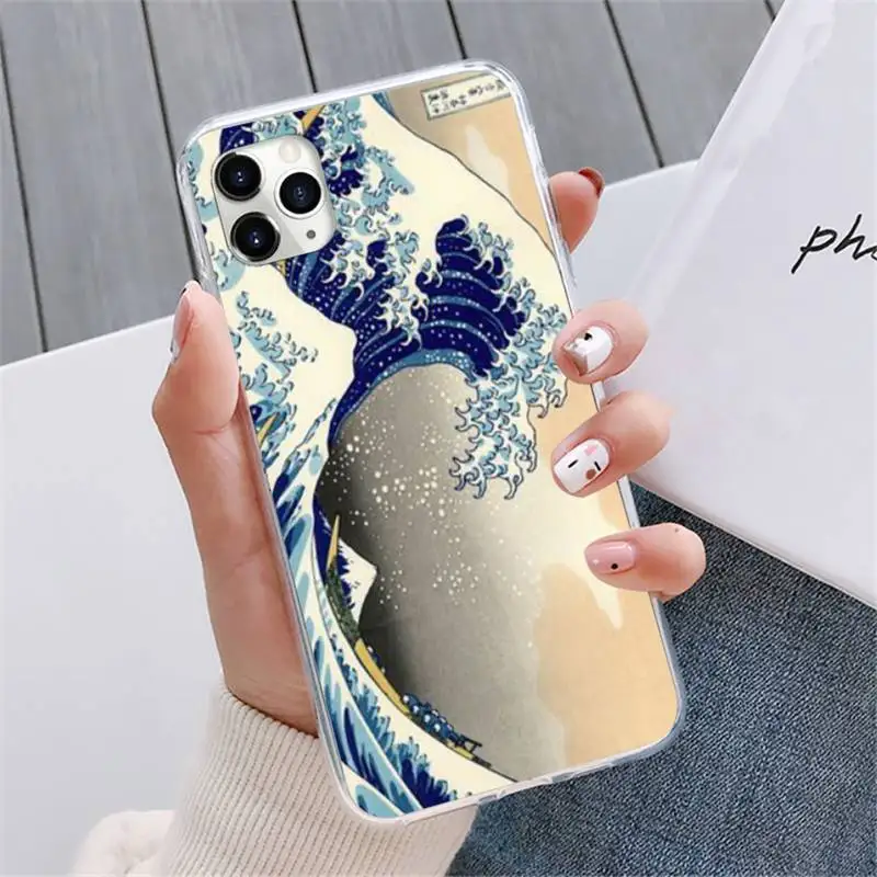 

Japan The Great Wave off Kanagawa Phone Case For iphone 12 5 5s 5c se 6 6s 7 8 plus x xs xr 11 pro max mini