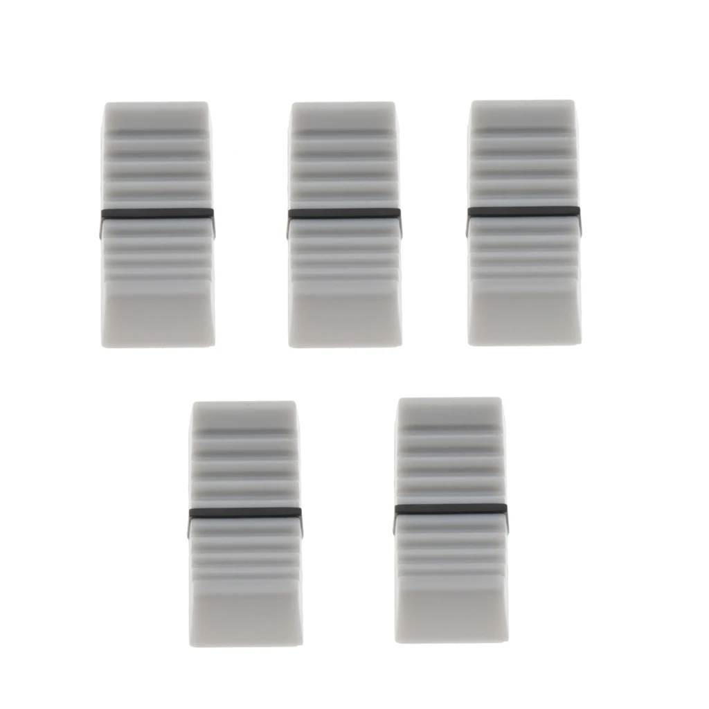 5x Knob Caps Slide Potentiometer Mixer Fader Cap Red/Dark Gray/Light Gray | Спорт и развлечения
