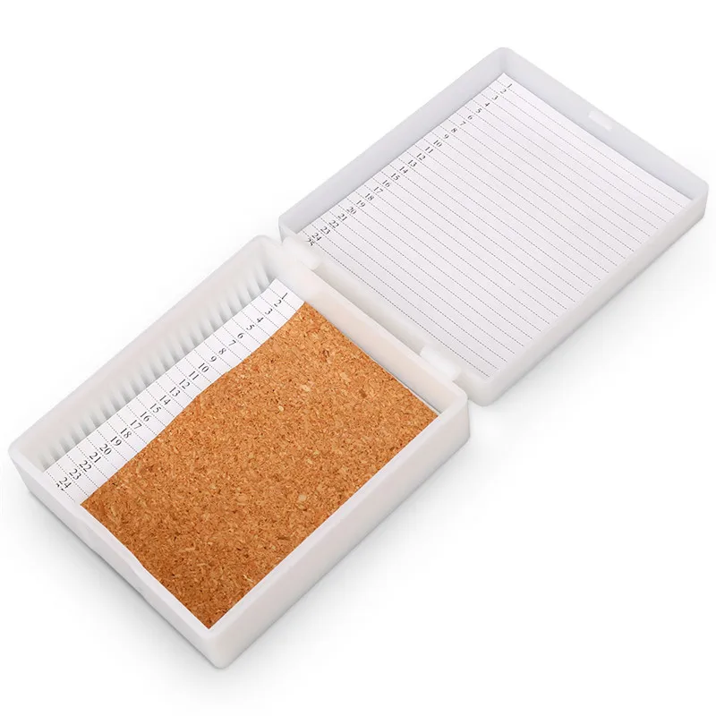 25 местная лаборатория ABS пластиковая коробка для хранения слайдов диспенсер