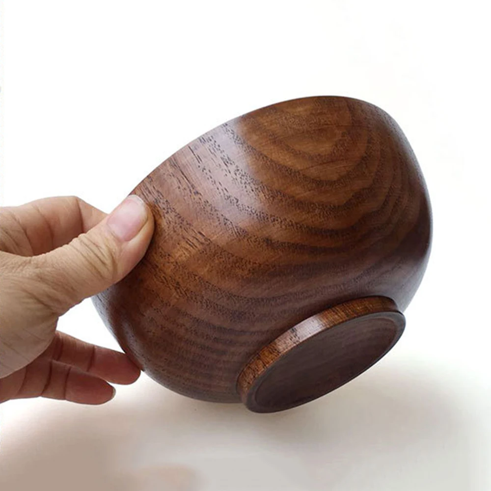 1 шт. китайская Круглая Деревянная миска в японском стиле зернистая для салата